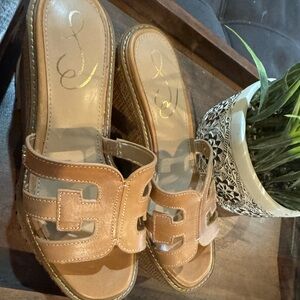 Sam Edelman wedges.  Tan new without tags.  Size 6.5